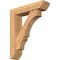 Ekena Millwork Balboa Slat Smooth Bracket w/ Offset Brace, Western Red Cedar, 5 1/2"W x 22"D x 26"H BKT0604X22X26BOA06SWR - alternate 1